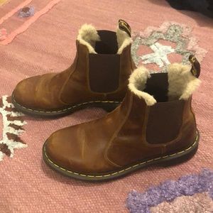 Dr. Martens Cognac Leather Boots